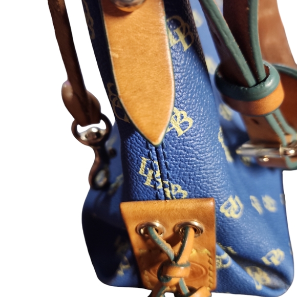 Dooney Burke Blue logo petite hand/shoulder bag - Picture 15 of 16